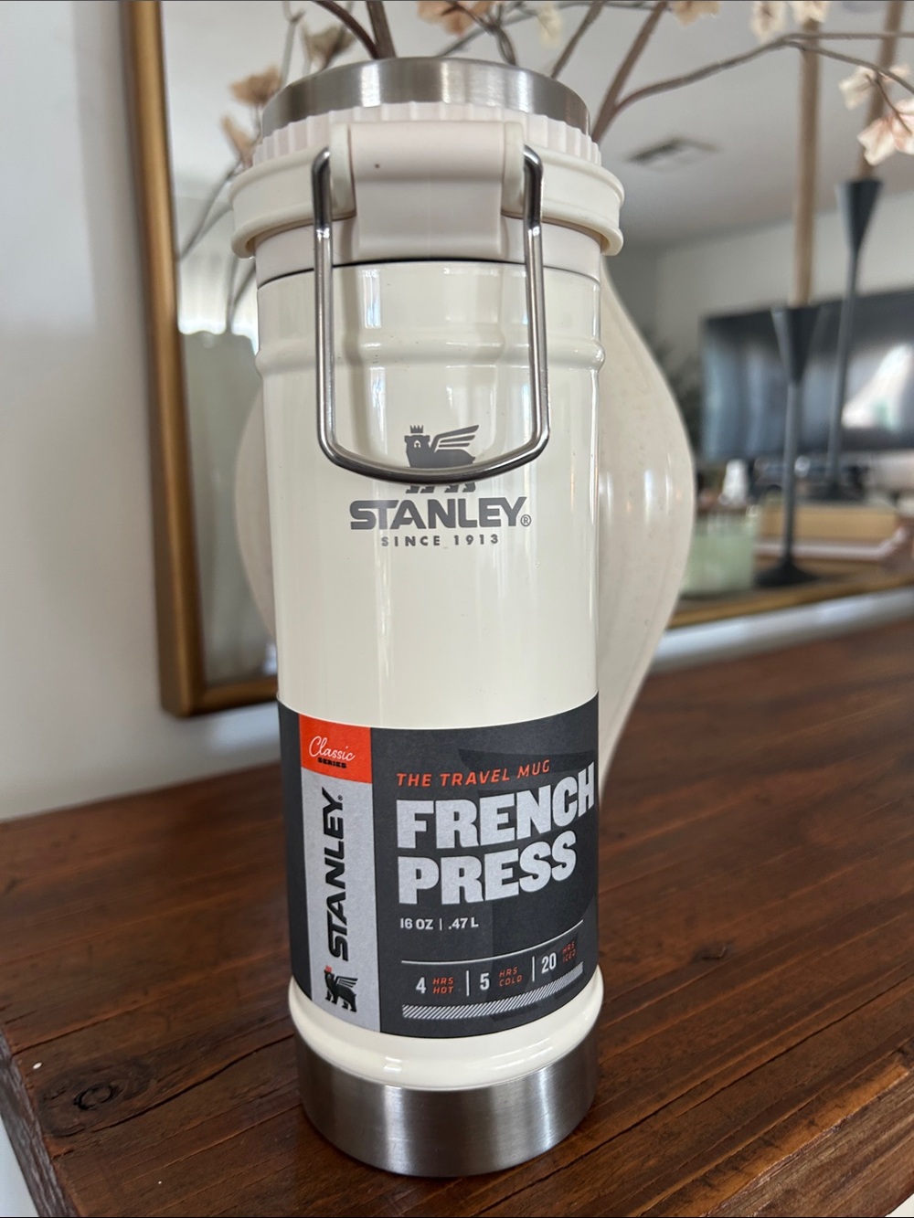 Stanley Cream French Press Travel Mug